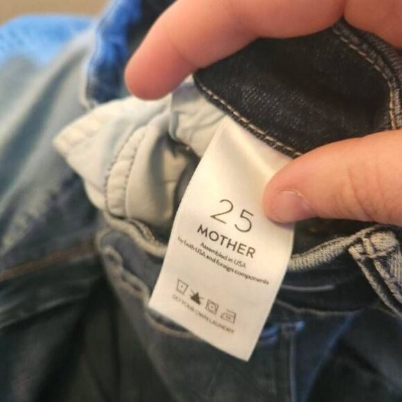 MOTHER The Looker Raw Hem Skinny Jeans in Groovin Sz 25 - Picture 7 of 7